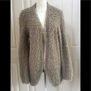 Kensie fuzzy open front cardigan